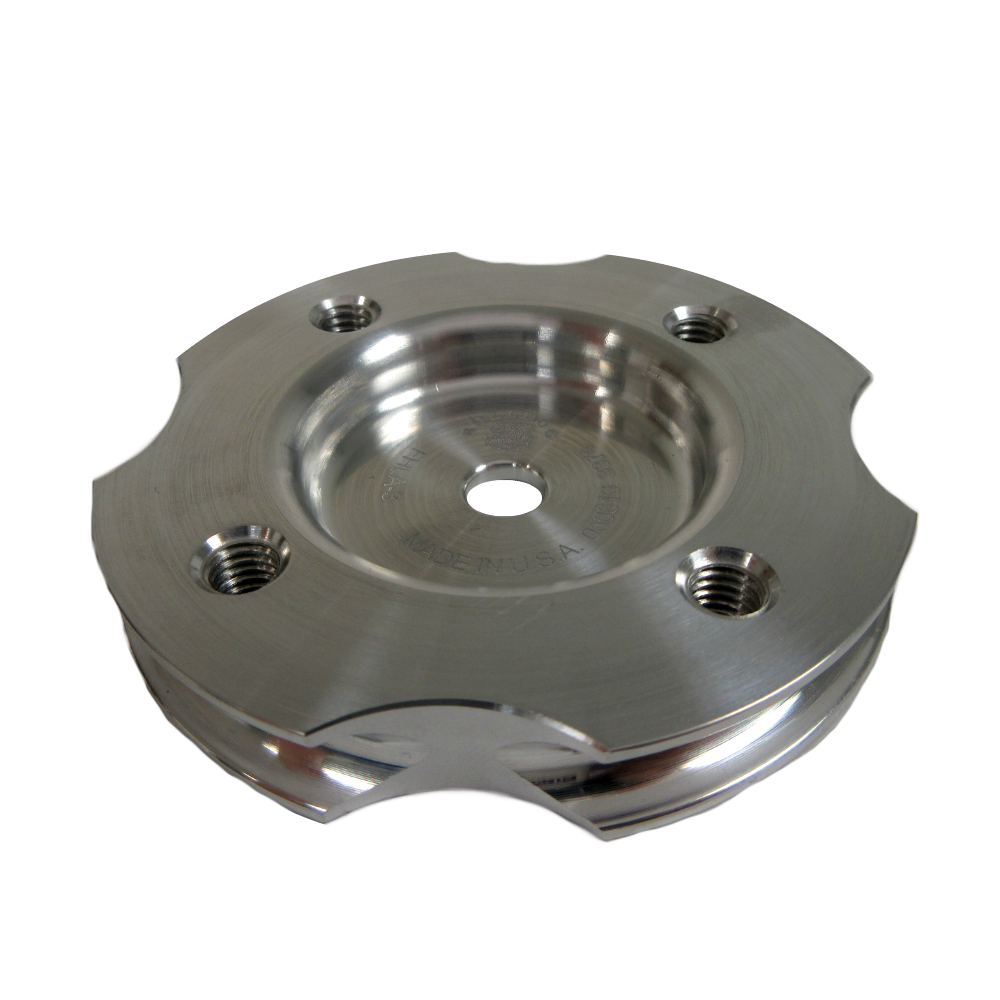 Threaded Four Hole Lamination Adapter Compatible with Standard 65 mm Hole Pattern