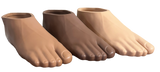 RUSH Fiberglass Feet Foot Shells